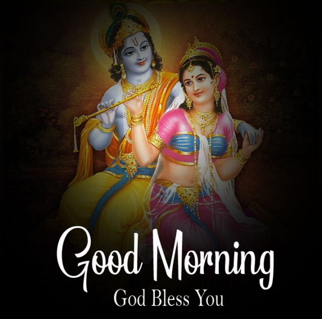 Beautiful Radha Krishna Good Morning Images Photo 2021