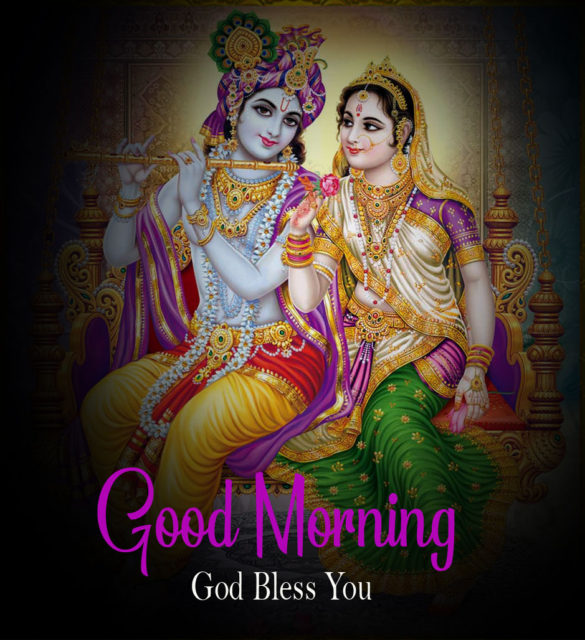 Beautiful Radha Krishna Good Morning Images Photo Pics Hd