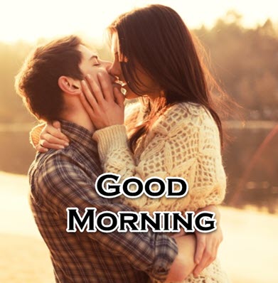 good morning romantic kiss images