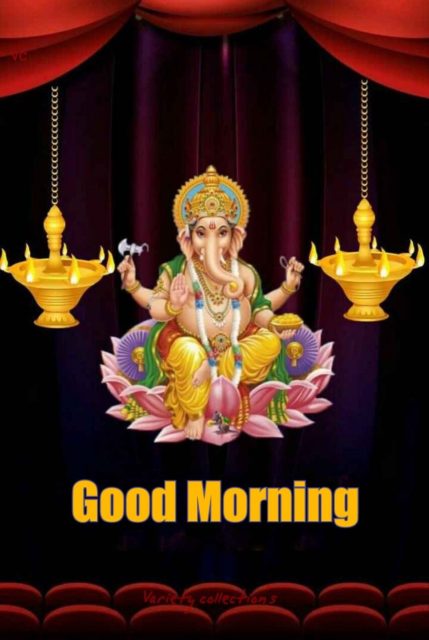 Good Morning Lord Ganesh Wishes Images 10
