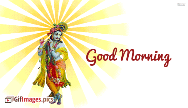 Good Morning Lord Krishna Gif 52650 125633