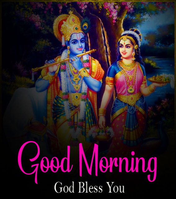 Hd Nice Radha Krishna Good Morning Images