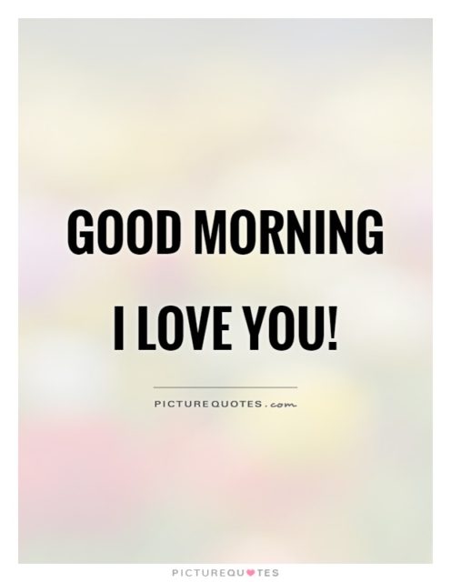 Good Morning I Love You Quote 1