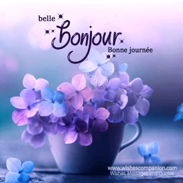 Beautiful Good Morning Message Images In French 4