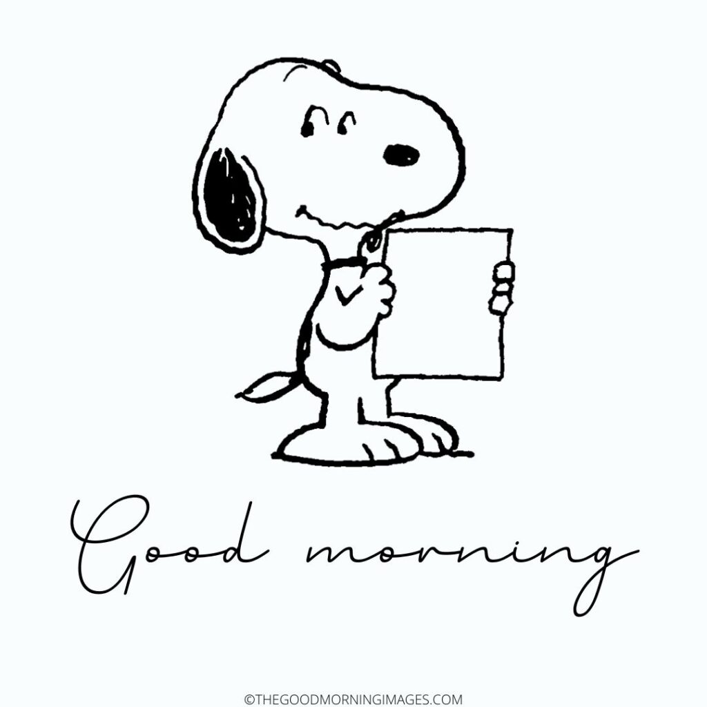 40+ Good Morning Snoopy Images - Good Morning Wishes